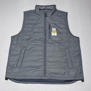 Carhartt Rain Defender Puffer Vest Mens XL Gray Don Julio 1942 Logo 102286